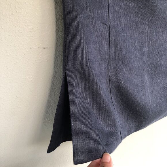 Aritzia Babaton Element Tube Top Size 8 Linen Blend Twill  Minimalist Quiet Luxe - Picture 4 of 13